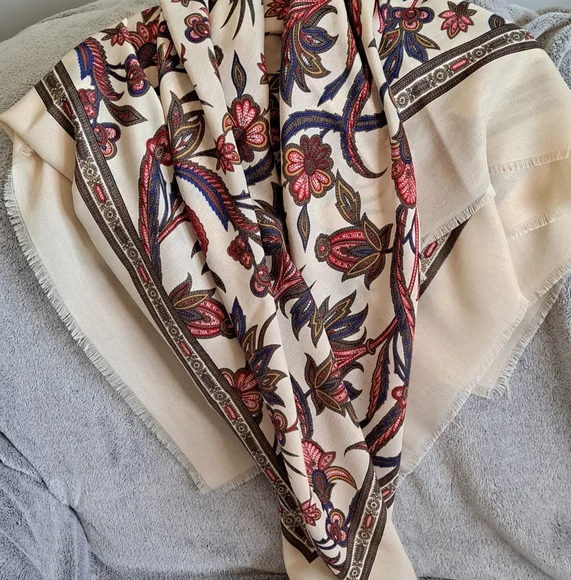 Floral Patterned Scarf - Picture 1 of 2